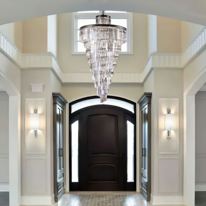 Ryan Spiral Tierd Crystal Chandelier