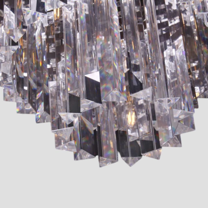 Ryan Spiral Tierd Crystal Chandelier