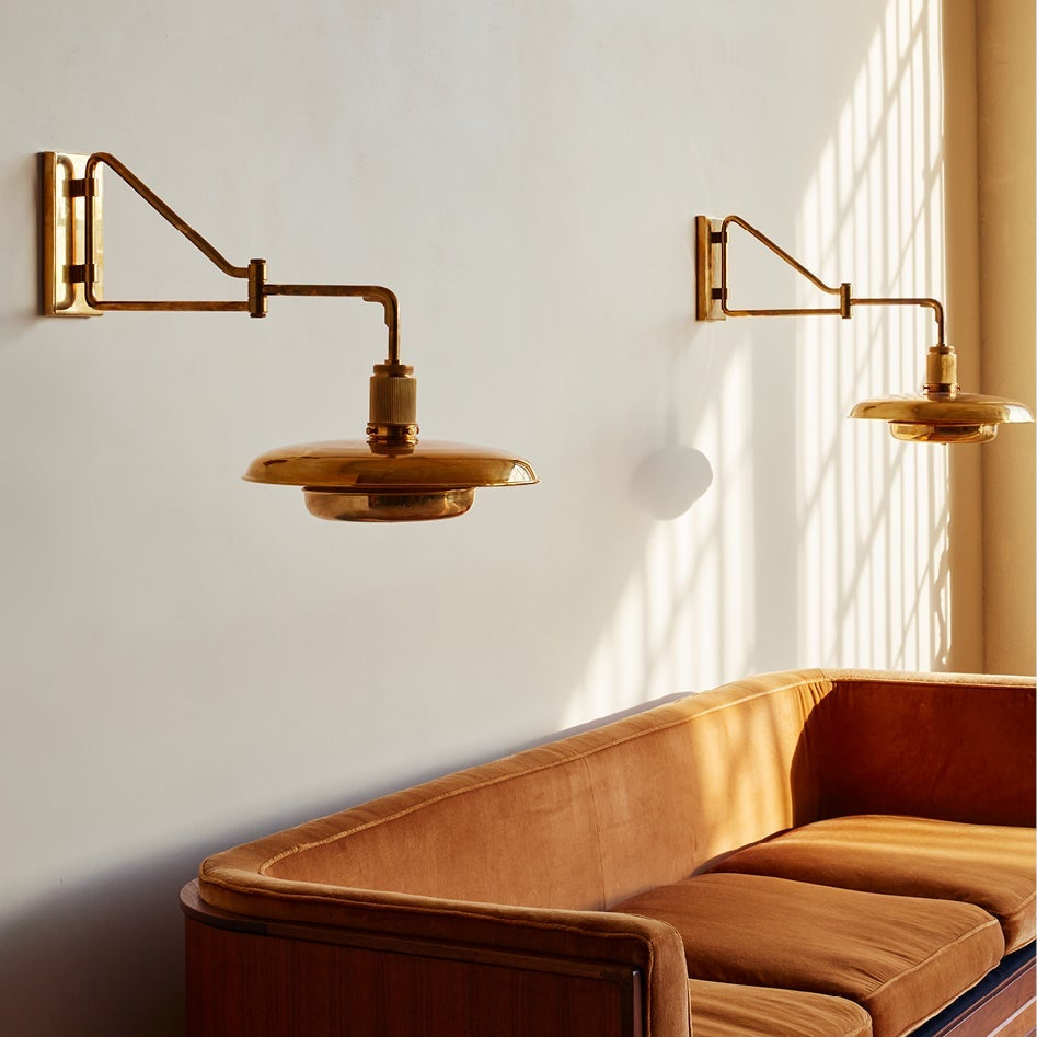 Roman And Williams Oscar Articulated Sconce Metal Shade