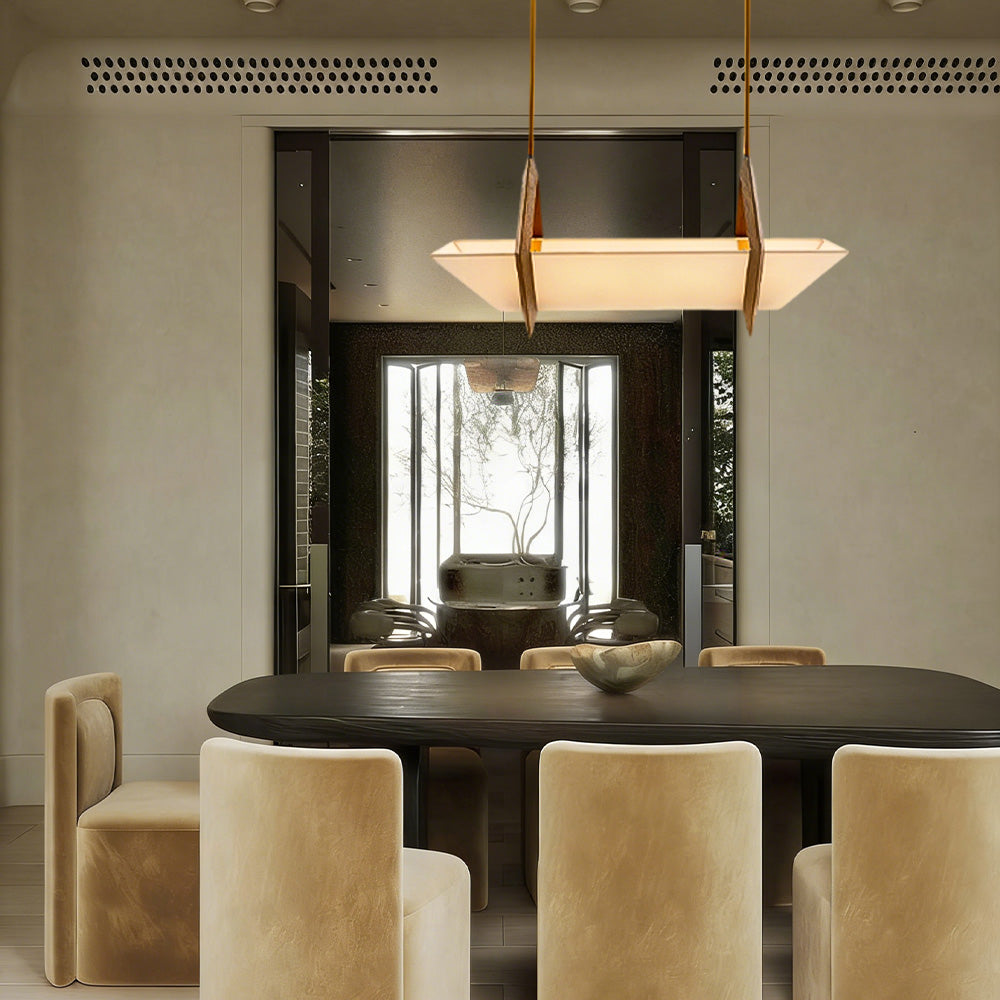 Saginaw Linen Chandelier