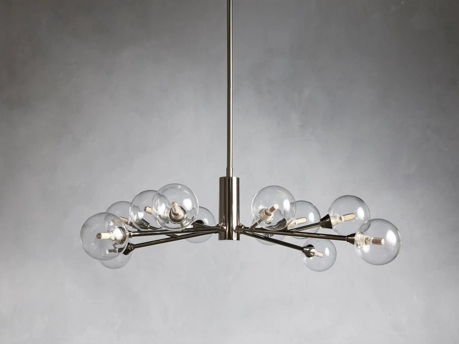 Sera Glass Globe Chandelier 36"47"59"
