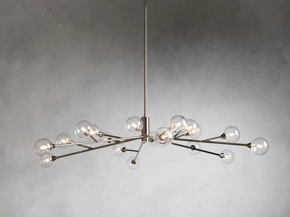 Sera Glass Globe Chandelier 36"47"59"