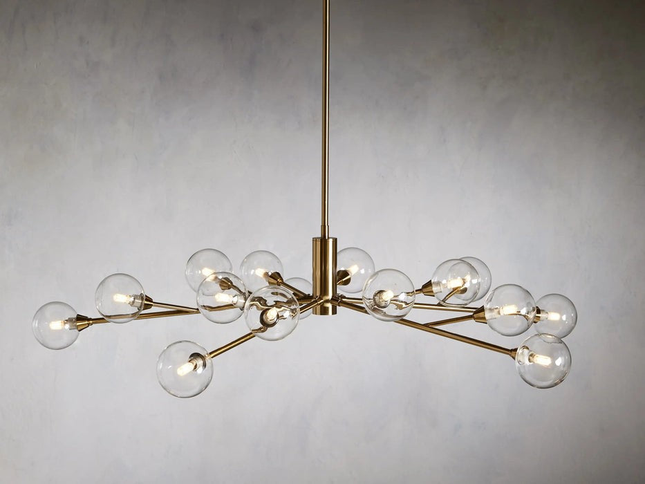 Sera Glass Globe Chandelier 36"47"59"