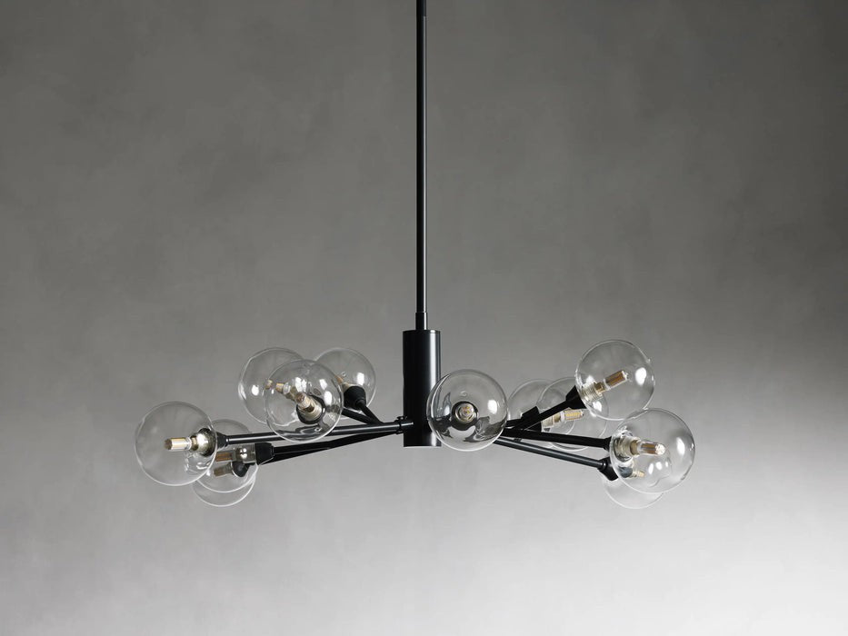 Sera Glass Globe Chandelier 36"47"59"