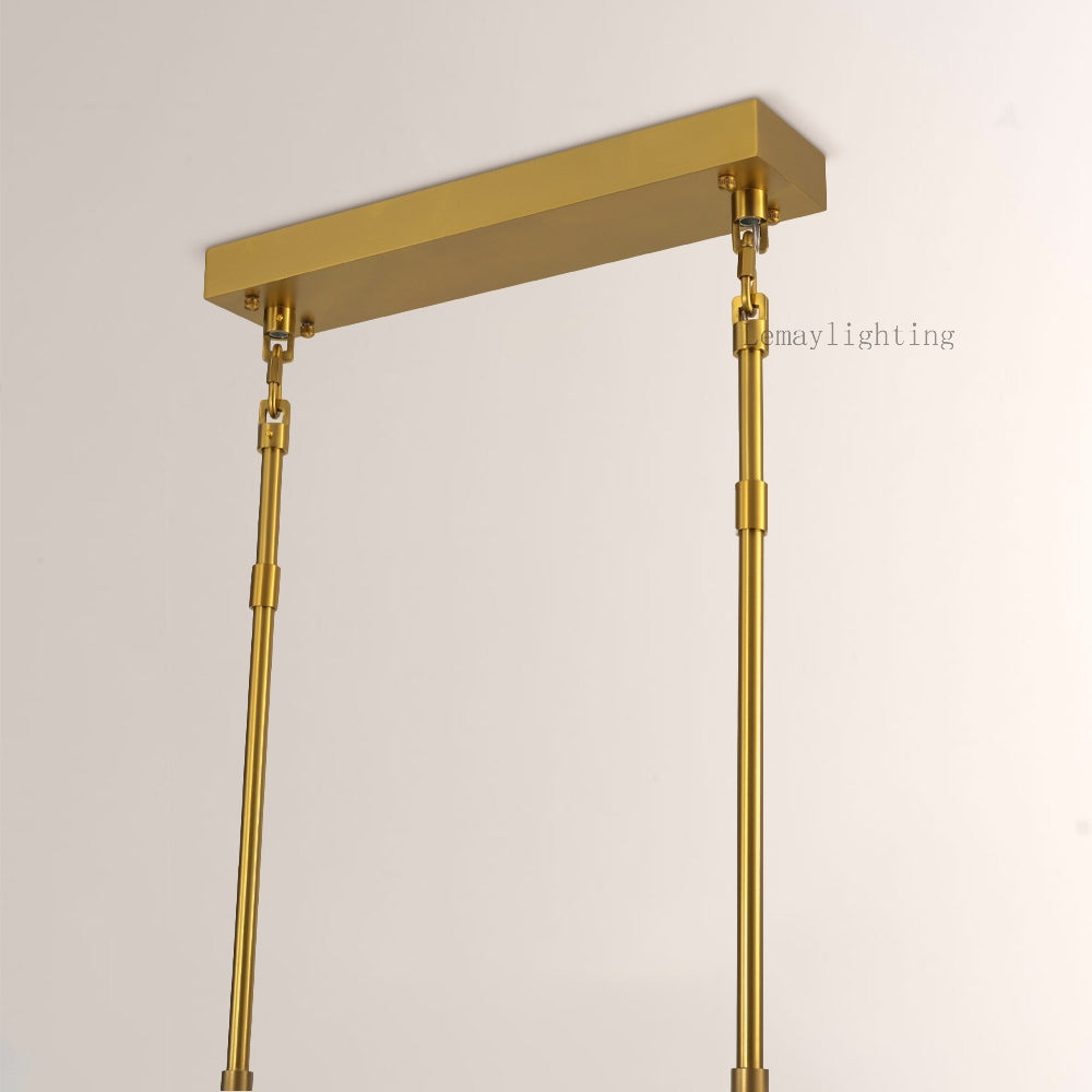 Sherlock Smoke Rectangular Chandelier 59"