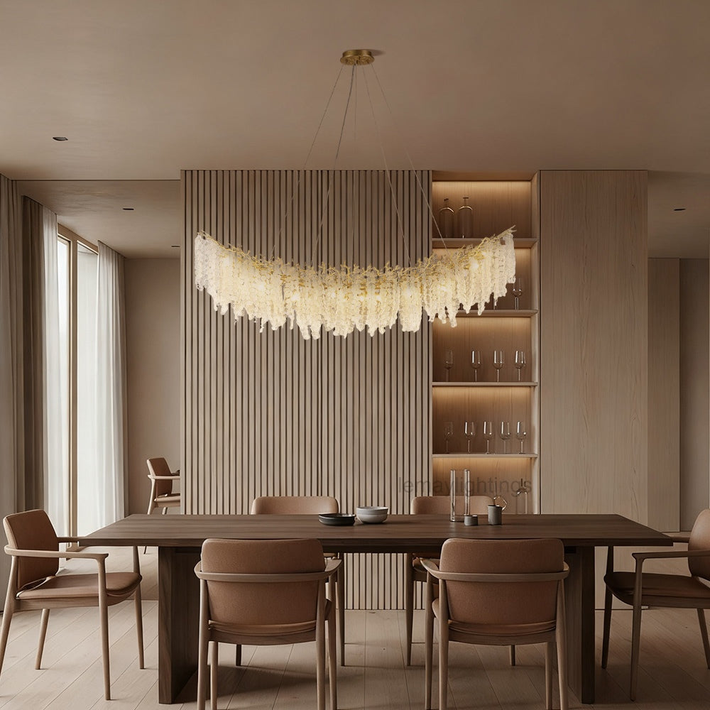 Shiro Noda Crystal Tree Branch Linear Chandelier 72