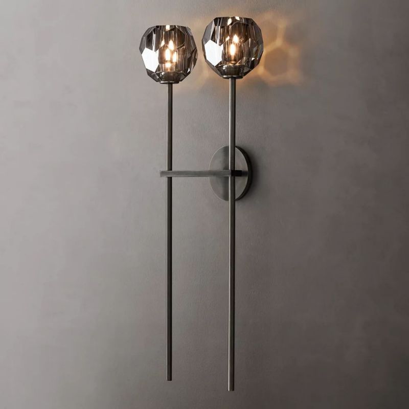 Sibole Glass Double Sconce