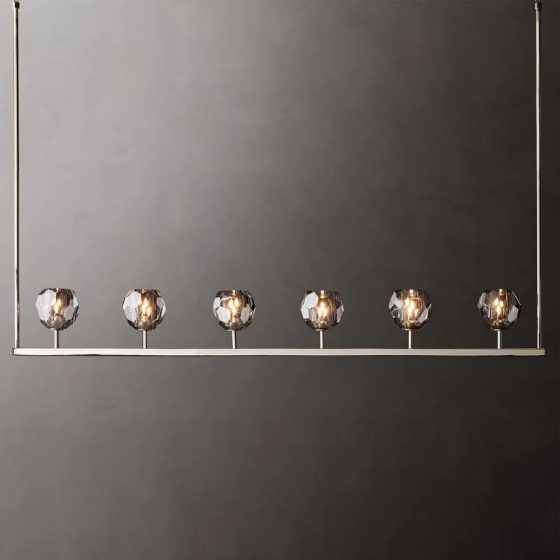 Sibole Glass Linear Chandelier 60"