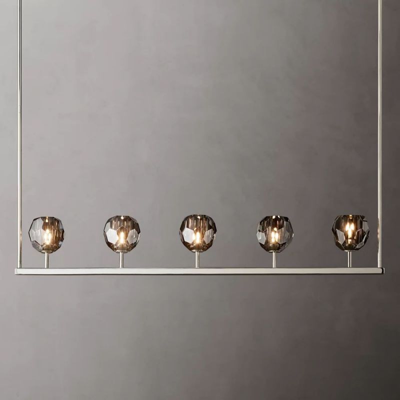 Sibole Glass Linear Chandelier 48"