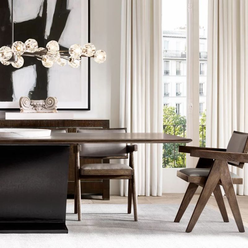 Sibole Glass Oval Chandelier 72"