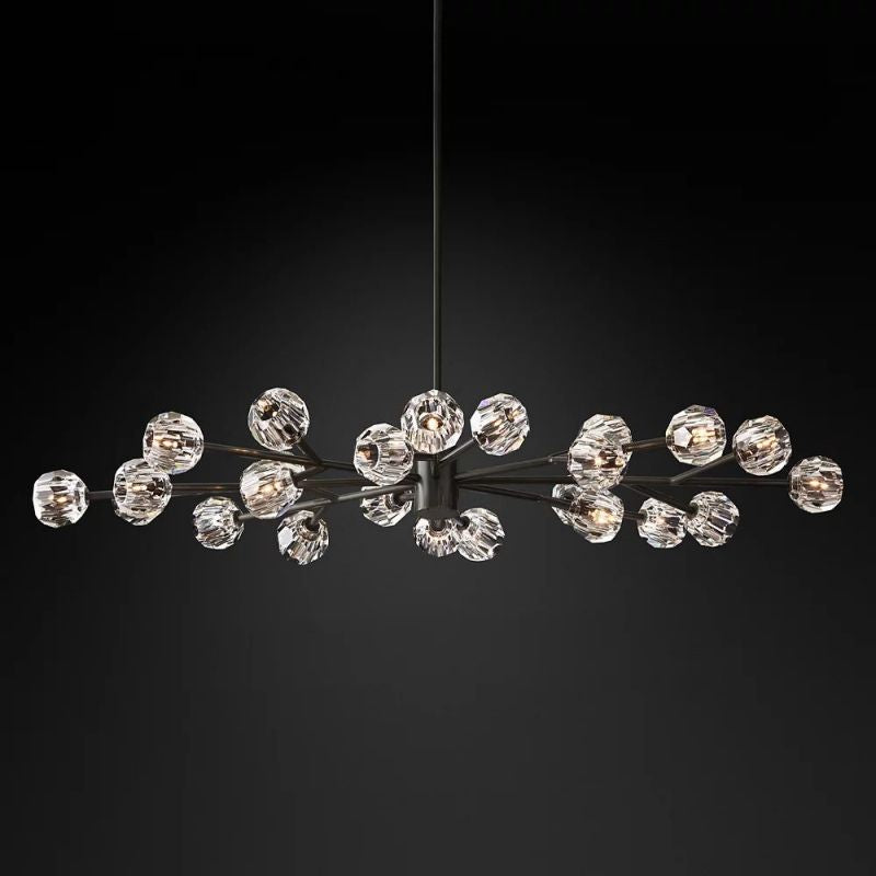 Sibole Glass Oval Chandelier 72"