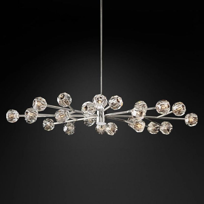 Sibole Glass Oval Chandelier 72"