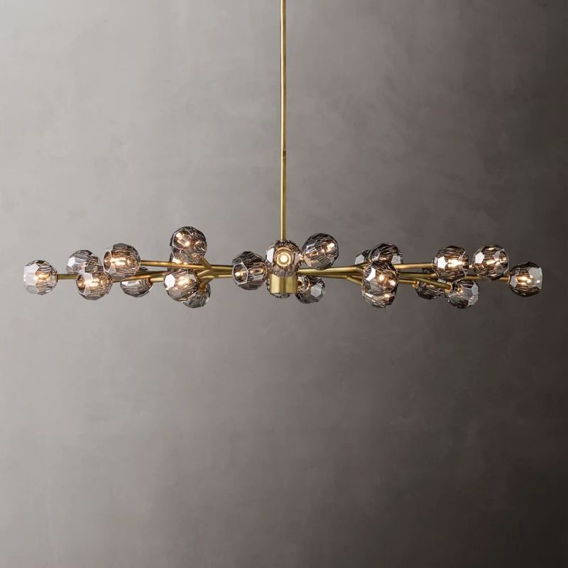 Sibole Glass Oval Chandelier 72"
