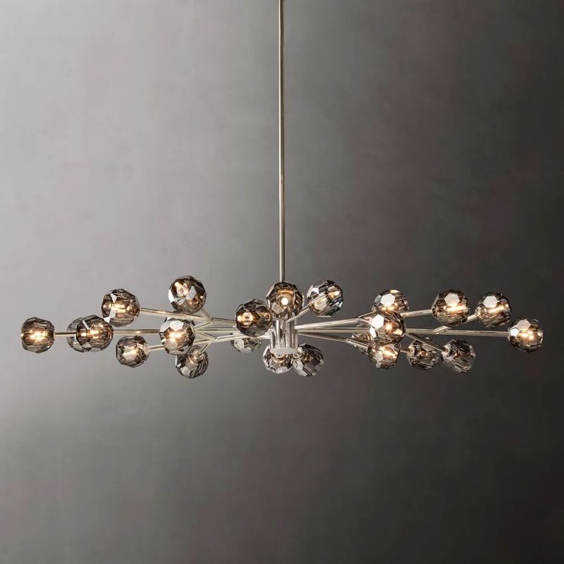 Sibole Glass Oval Chandelier 72"