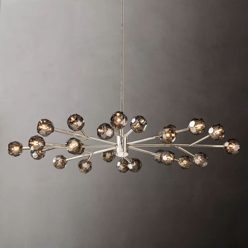 Sibole Glass Oval Chandelier 72"