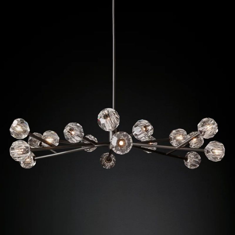 Sibole Glass Round Chandelier 60"