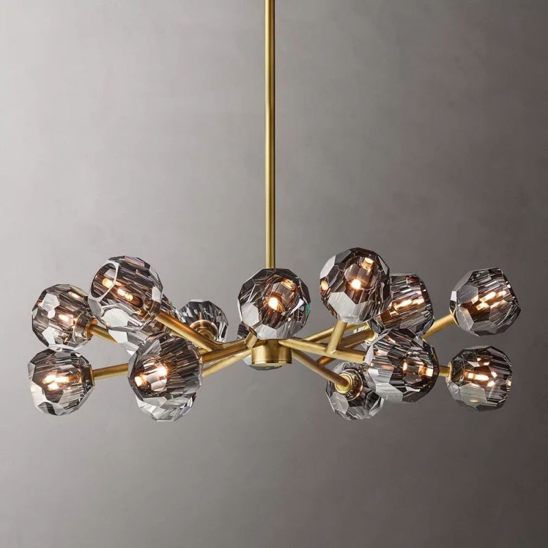Sibole Glass Round Chandelier 36"
