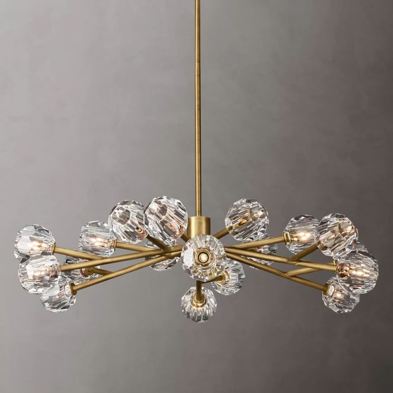 Sibole Glass Round Chandelier 48"