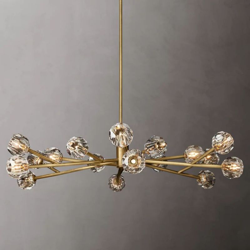 Sibole Glass Round Chandelier 60"