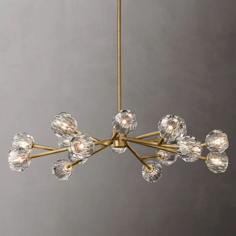 Sibole Glass Round Chandelier 48"