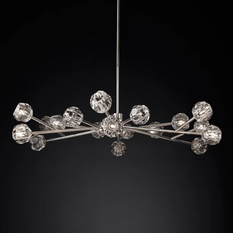 Sibole Glass Round Chandelier 60"