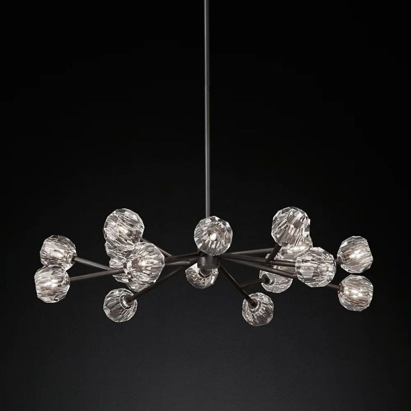 Sibole Glass Round Chandelier 48"