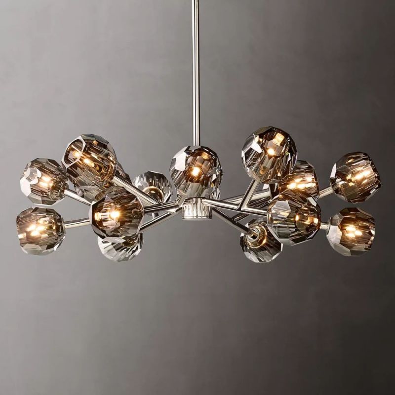 Sibole Glass Round Chandelier 36"