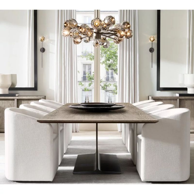 Sibole Glass Round Chandelier 72"