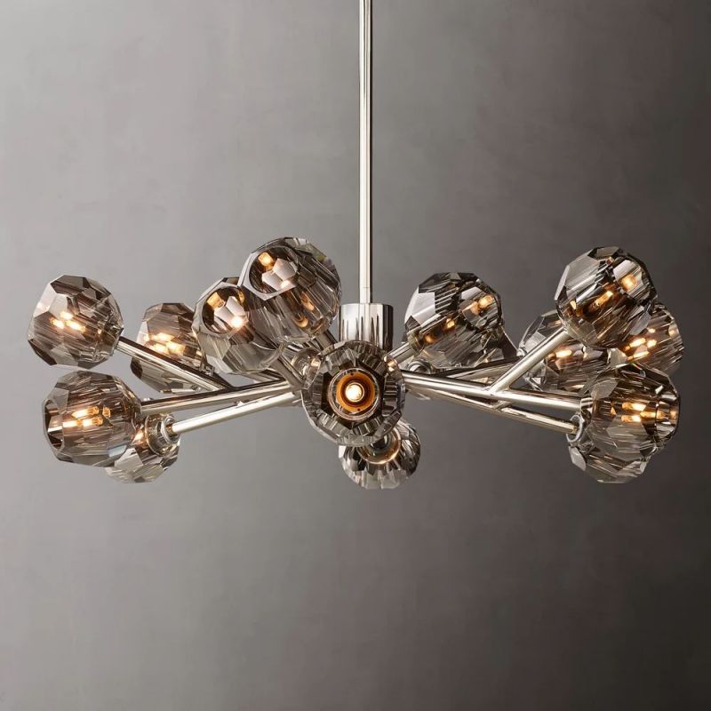 Sibole Glass Round Chandelier 36"