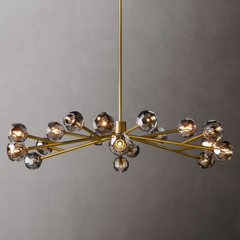 Sibole Glass Round Chandelier 60"