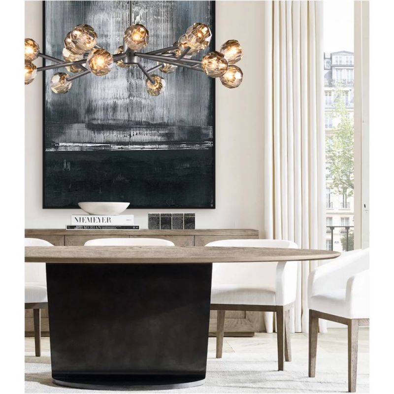 Sibole Glass Round Chandelier 24"