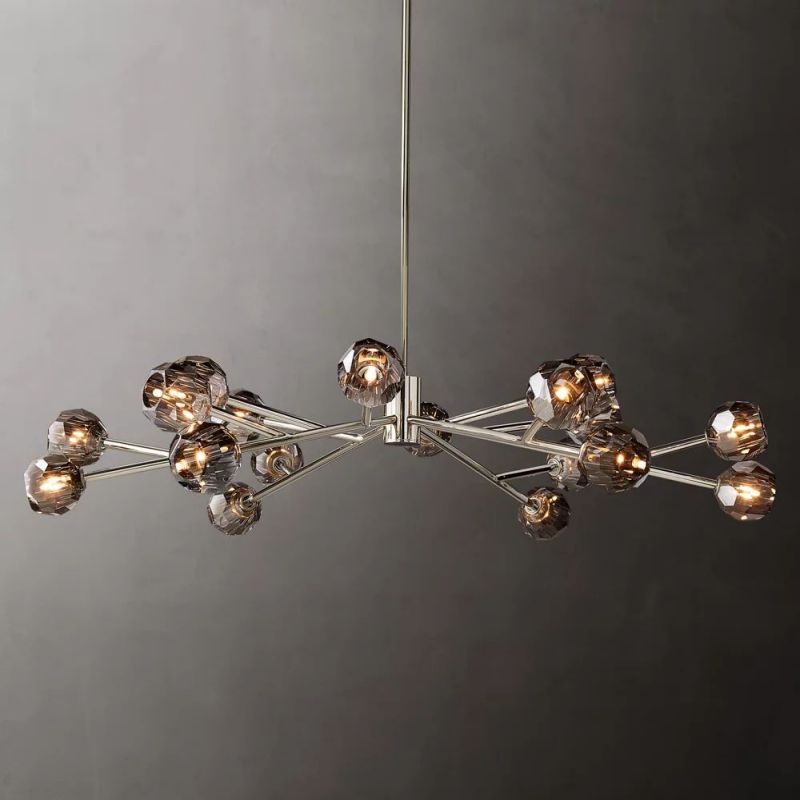 Sibole Glass Round Chandelier 60"