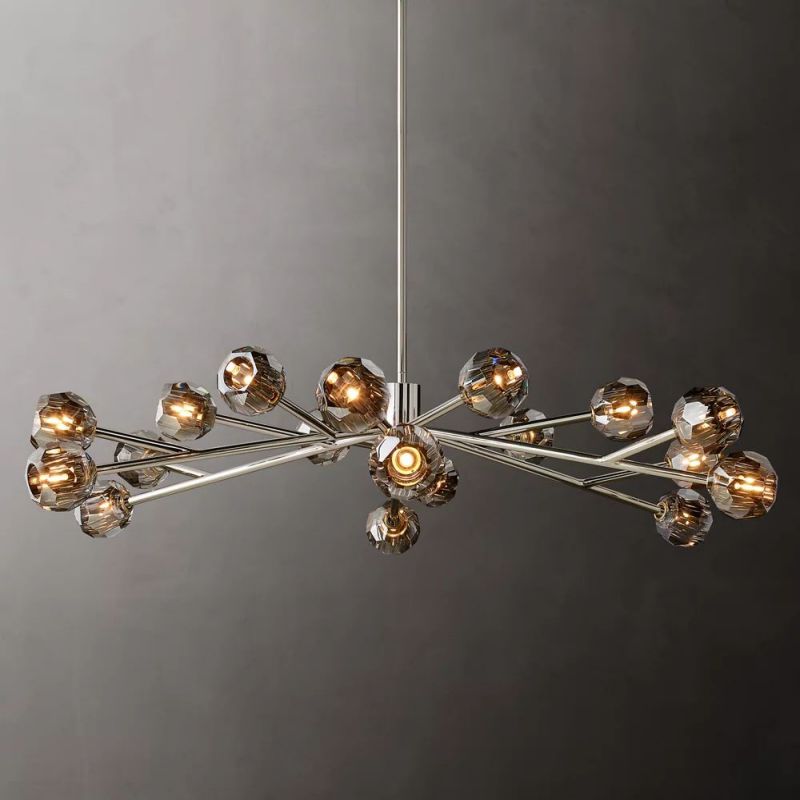 Sibole Glass Round Chandelier 60"