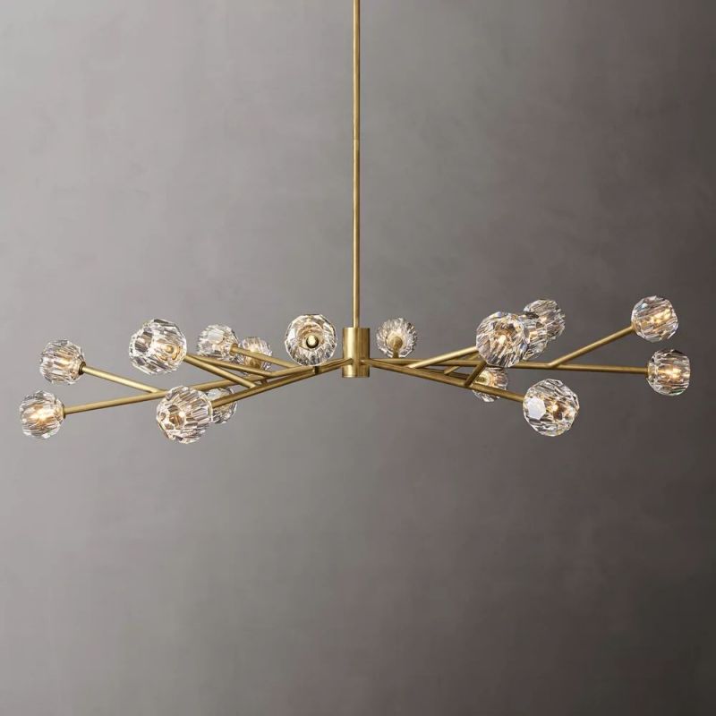 Sibole Glass Round Chandelier 72"