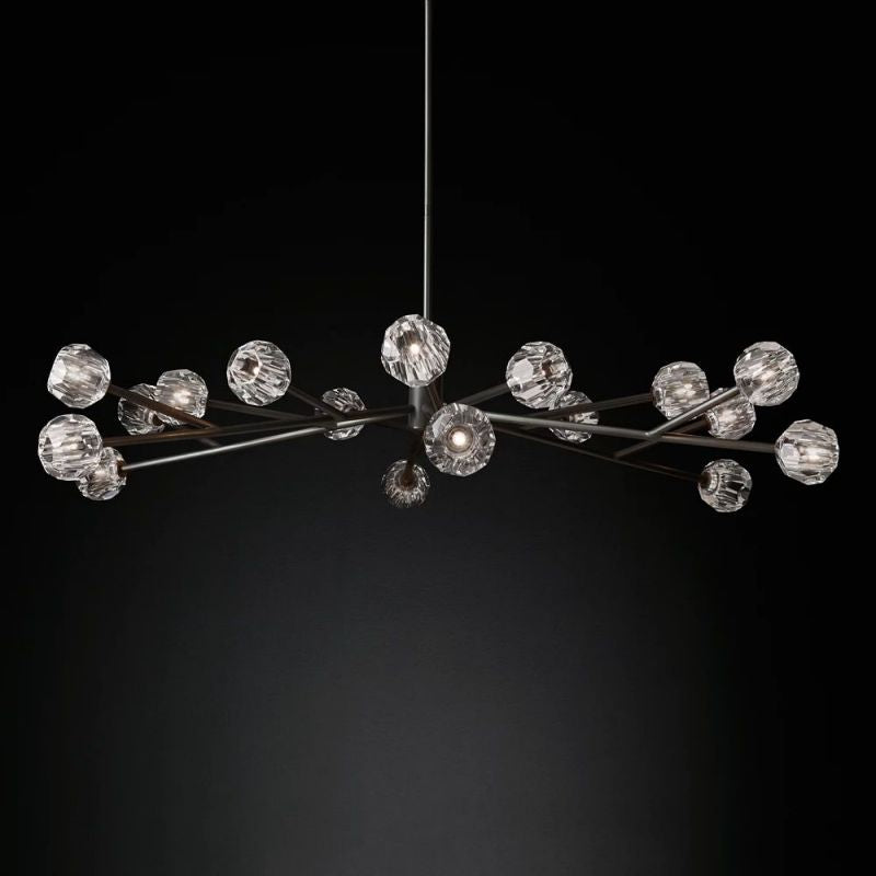 Sibole Glass Round Chandelier 72"