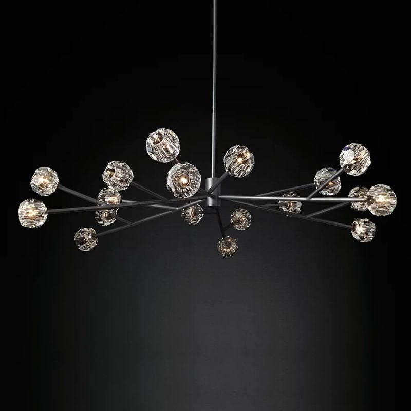 Sibole Glass Round Chandelier 72"