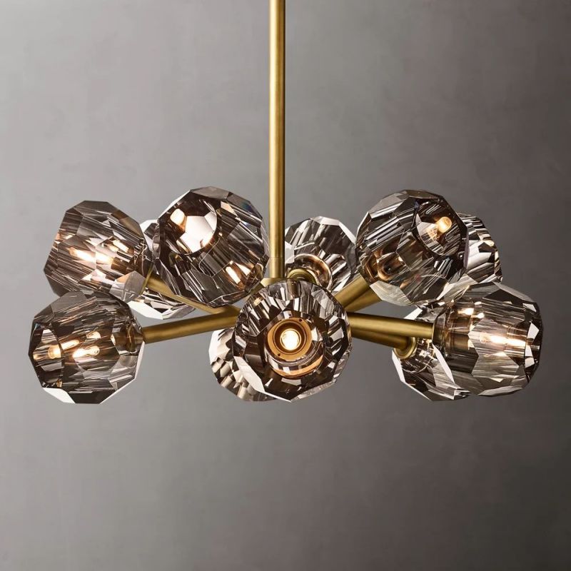 Sibole Glass Round Chandelier 24"