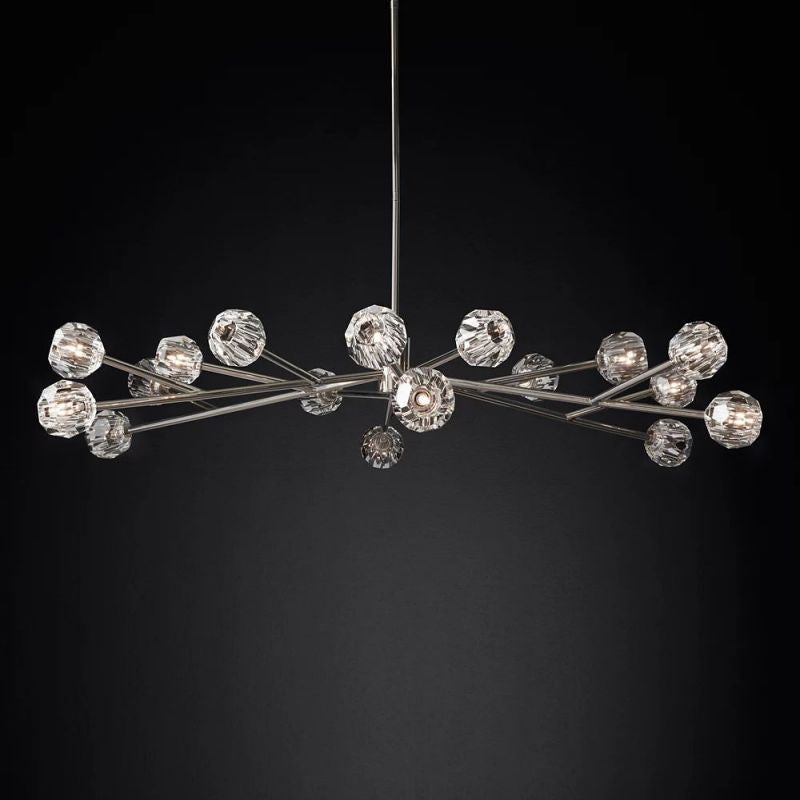 Sibole Glass Round Chandelier 72"