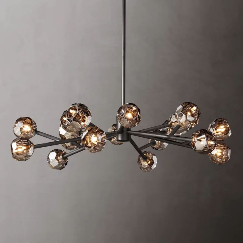 Sibole Glass Round Chandelier 48"
