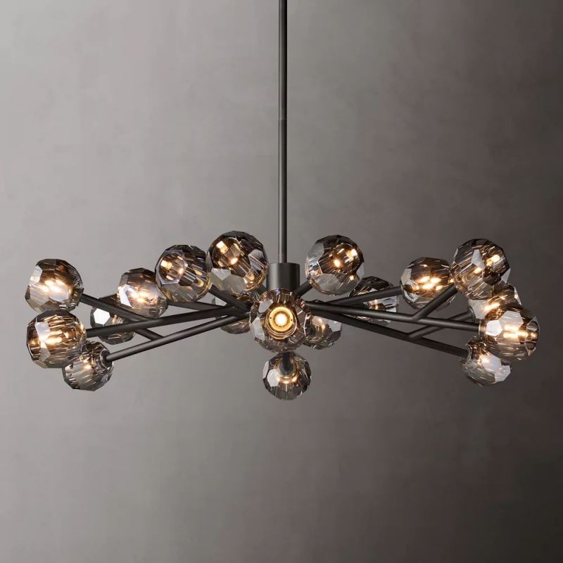 Sibole Glass Round Chandelier 48"