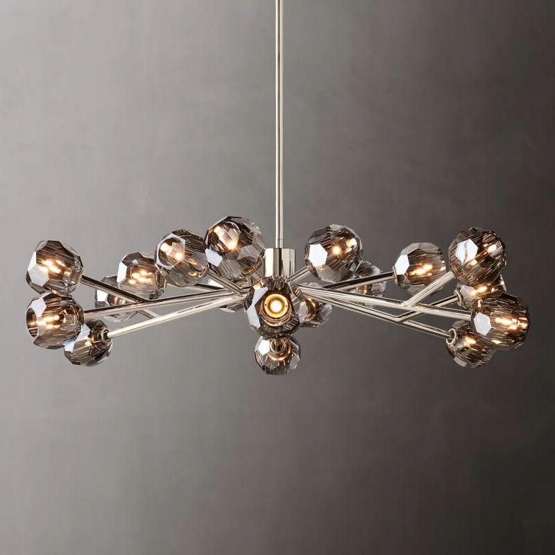Sibole Glass Round Chandelier 48"