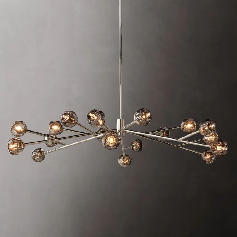Sibole Glass Round Chandelier 72"