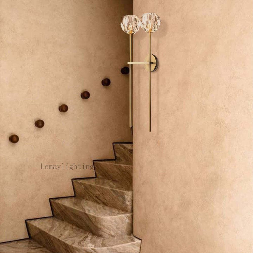 Sibole Glass Double Sconce