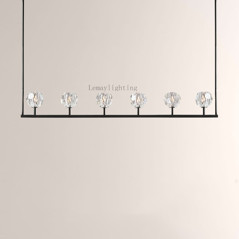 Sibole Glass Linear Chandelier 60"