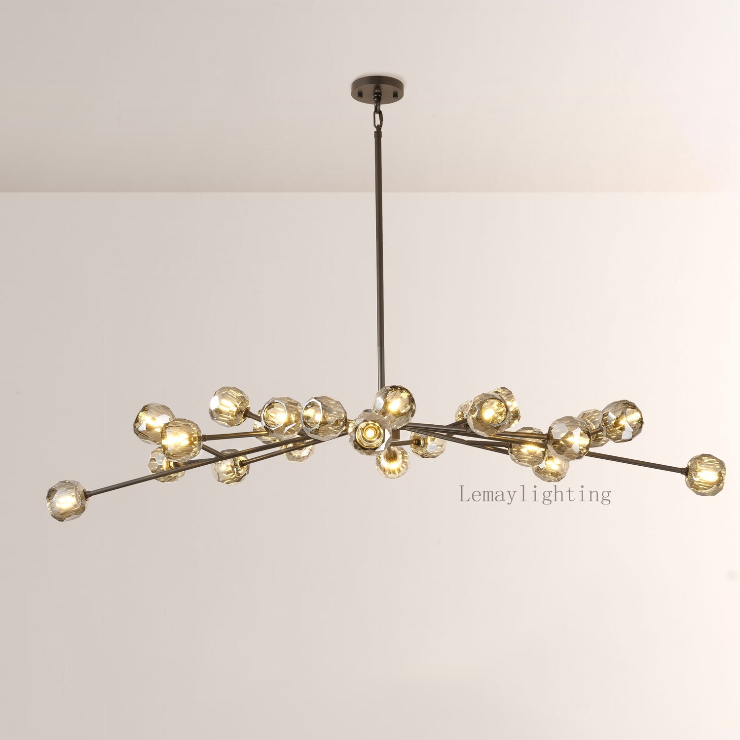 Sibole Glass Oval Chandelier 72"