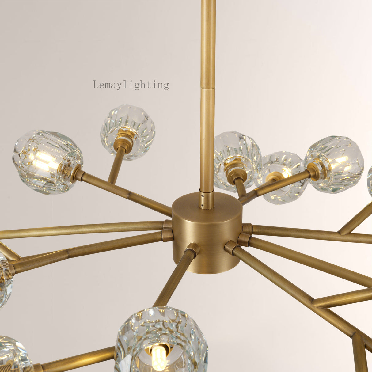 Sibole Glass Oval Chandelier 72"