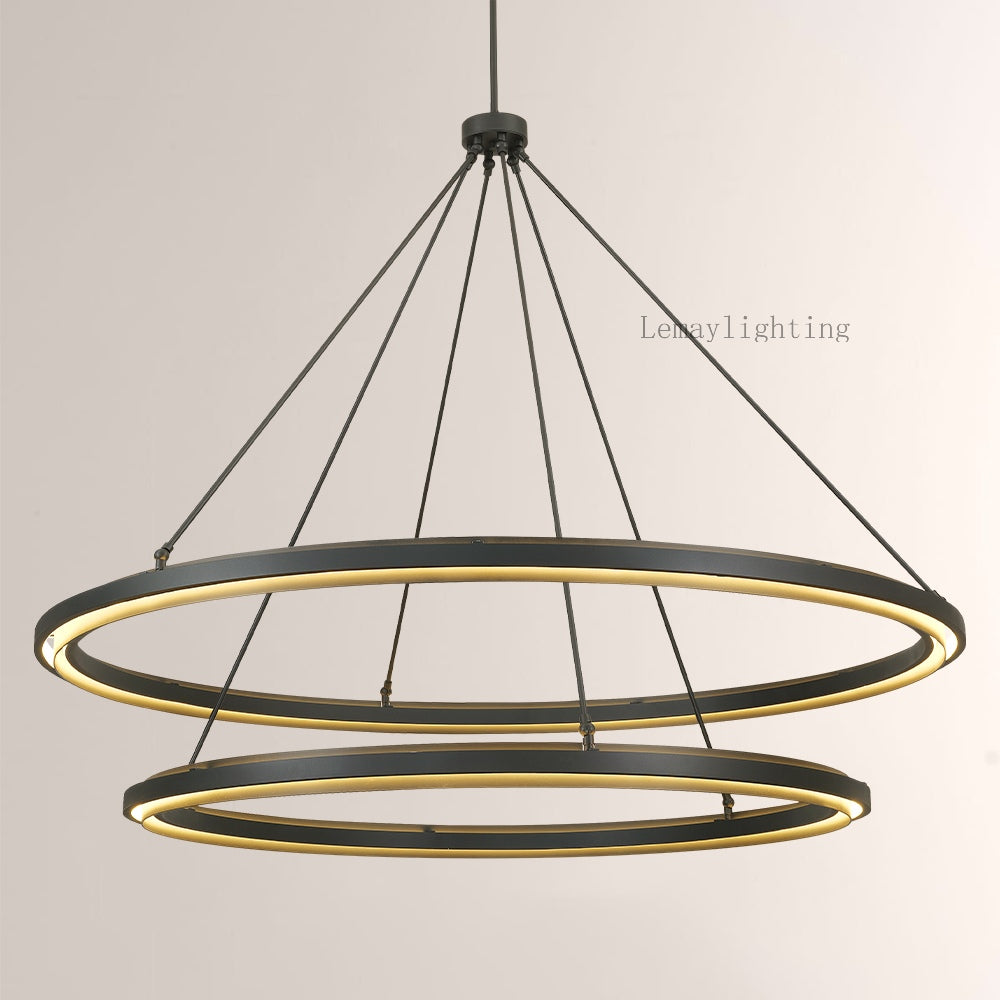 Spere Two-Tier Round Chandelier 60"