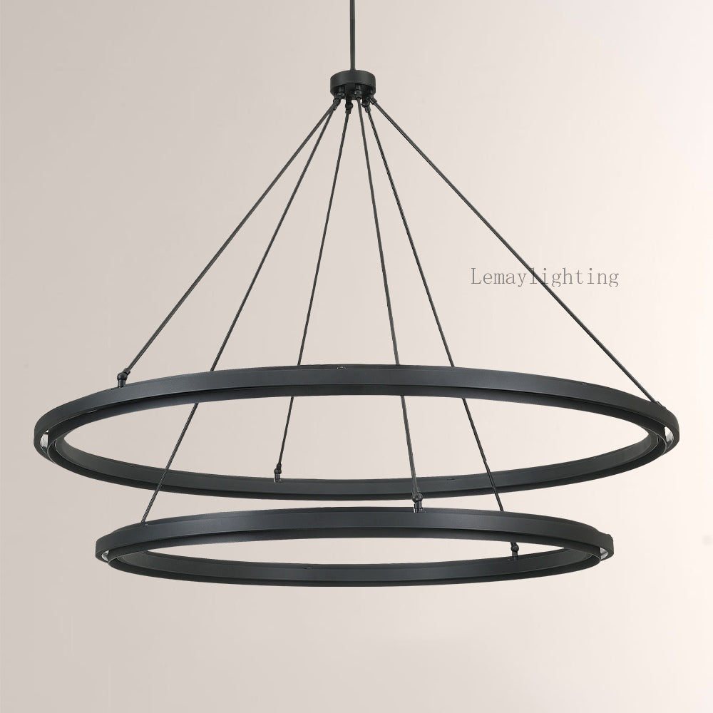 Spere Two-Tier Round Chandelier 60"