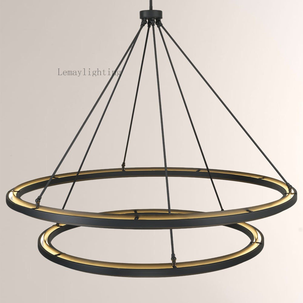 Spere Two-Tier Round Chandelier 60"
