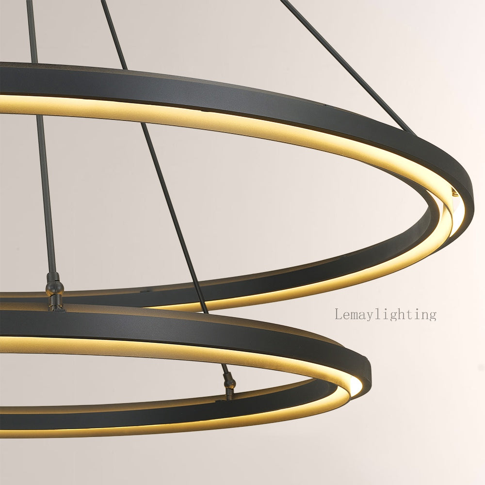 Spere Two-Tier Round Chandelier 60"